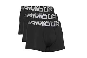Under Armour Men's Ua Charged Cotton 3in 3 Pack Elasticated and quick-drying sports underwear, comfortable boxer briefs - Size M