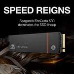 Seagate FireCuda 530 + heatsink, 2 TB, Internal SSD, M.2 PCIe Gen4 ×4 NVMe 1.4, transfer speeds up to 7,300 MB/s - £161.99 @ Amazon