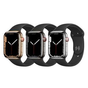 Apple Watch Series 7 45mm Stainless Steel Refurbished - Very Good £243.87 after 5% at checkout and code @ eBay / loopmobile