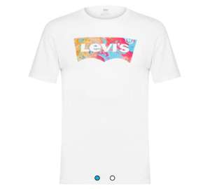 Men’s LEVIS CREW T-SHIRT Lava White (XS-3XL) £9 + £4.99 delivery at USC