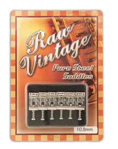 RAW Vintage by Xotic RVS-108 Fender/Gotoh type bridge saddles (set of 6) - £12.90 with code + £5.95 delivery @ Bax-Shop