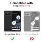 JETech Slim Fit Case for Google Pixel 7 Pro, Thin Phone Cover Matte Finish with Shock-Absorption - £3.99 With Voucher @ JETech UK / Amazon