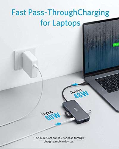 Anker USB C Hub, PowerExpand+ 7-in-1 with 4K HDMI, 60W Power Delivery, 1Gbps Ethernet £33.99 @ Dispatches from Amazon Sold by AnkerDirect UK