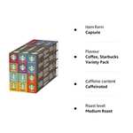 STARBUCKS Variety Pack by Nespresso, 8 Flavours, Coffee Capsules 12 x 10 (120 Capsules) - Amazon Exclusive - £22.49 S&S
