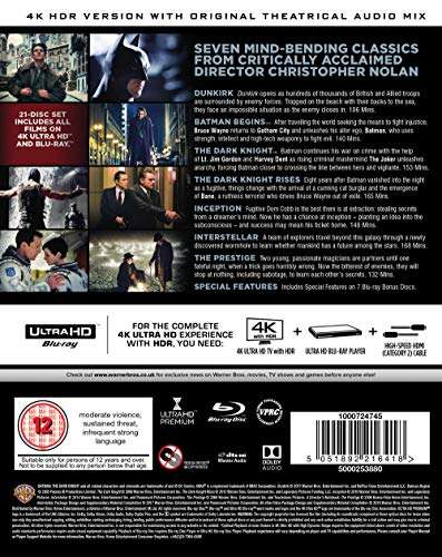 Christopher Nolan Collection 4K Ultra-HD + Blu-ray Boxset