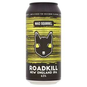 Mad Squirrel Roadkill New England IPA 440ml 6.5% for £2 at Sainsbury's Wandsworth Southside (see post for more beers)