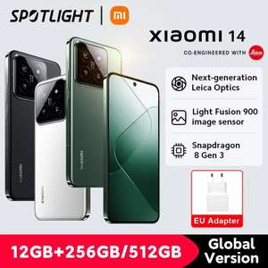 Xiaomi 14 ( Global Version ) RAM 12GB ROM 256GB Snapdragon 8 Gen 3 Leica Camera 50MP (White, Black, Green) By Xiaomi Mi - Global Store