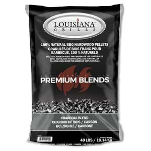 Louisiana Grills Grill Fuel Wood Pellets 18kg Charcoal Blend (Free Delivery Over £50)