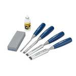 Stanley 4 Piece Chisel Set with Sharpening Stone & Oil - with Code - Sold by FFX