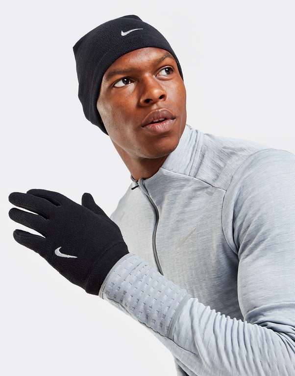 Nike Fleece Hat & Gloves Set £16 with click and collect when using code in the app @ JD Sports