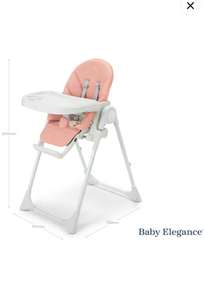 Baby Elegance Nup Nup From Birth Highchair - Salmon