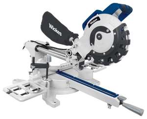 Wickes 210mm Corded Sliding Compound Mitre Saw - 1800W - Free Collection