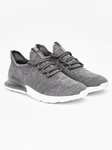 Men's Textured Knit Mesh Trainers + 5 Pack of Sports Socks W/Code