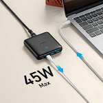 Anker USB C Plug, 543 Charger (65W II), PIQ 3.0 & GaN 4-Port Wall Charger, Dual USB C Ports (45W) £36.54 W/Voucher @ AnkerDirect / Amazon