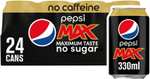 2 packs (48 cans total) for £12 - Pepsi Max Lime - Pepsi Max No Caffeine 24 X 330Ml / Tango Orange 24 X 330Ml @ Amazon