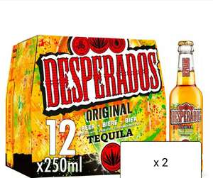24 x 250ml Desperados Original Tequila Flavoured Beer Bottles (2x 12 Packs) 5.9% ABV £20 @ Asda