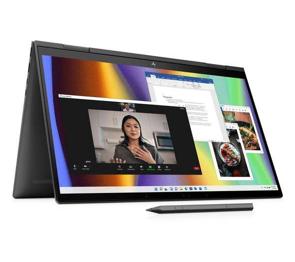 HP Envy x360 15.6" 2 in 1 Laptop - AMD Ryzen 7 5865U, 16GB RAM, 512 GB SSD, IPS Display, Black + Stylus Pen - £699 @ Currys