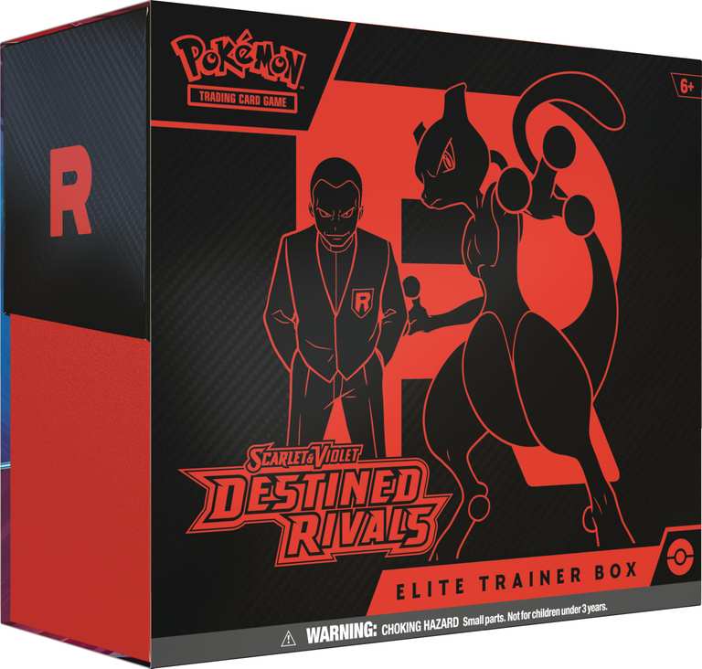 Pokémon TCG: Scarlet & Violet — Destined Rivals Elite Trainer Box (1 Full-Art Promo Card, 9 Boosters & Premium Accessories) Invite Only