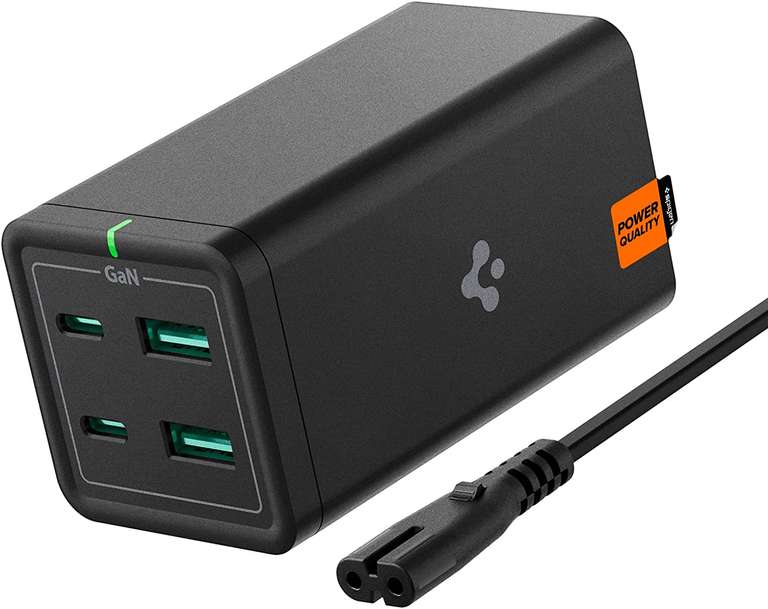 USB C Charger Spigen 120W GaN Fast 4-Port USB C Charging Station 100W via USB-C PD Type C £50.99 @ Dispatches from Amazon Sold by Spigen EU