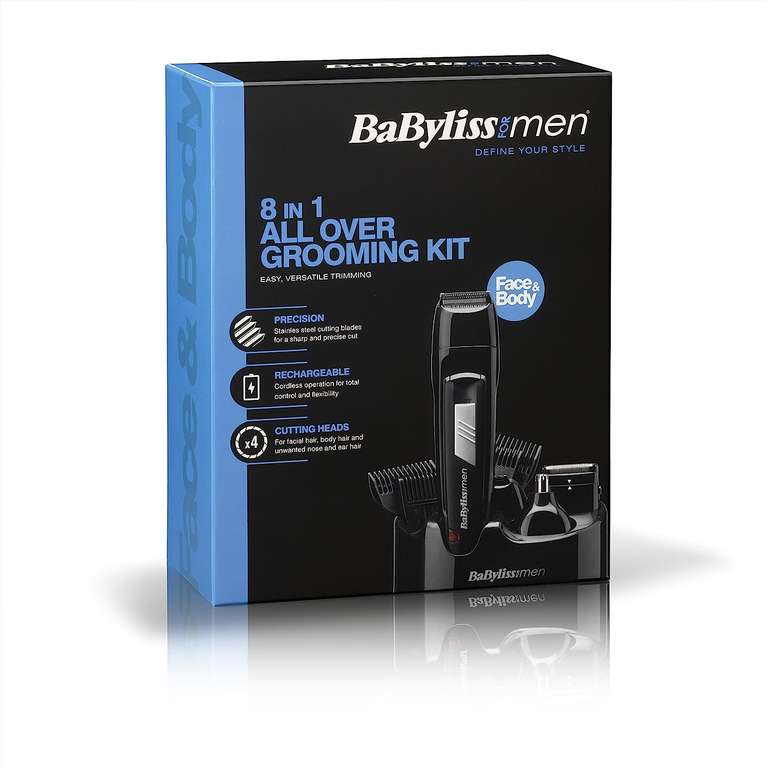 BaByliss For Men 8 in 1 All Over Grooming Kit £11 - Click & Collect @ Wilko (Limited Stores)