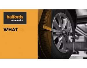 4 Wheel Alignment for £49.99 (£44.99 with Motoring club £5 voucher) @ Halfrods