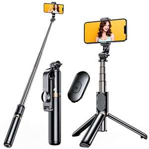 lukar Selfie Stick, 4 in 1 Extendable Bluetooth Selfie Stick Tripod - £6.79 - Sold By ACCER TRADING LIMTED LTD / Fulfilled By Amazon