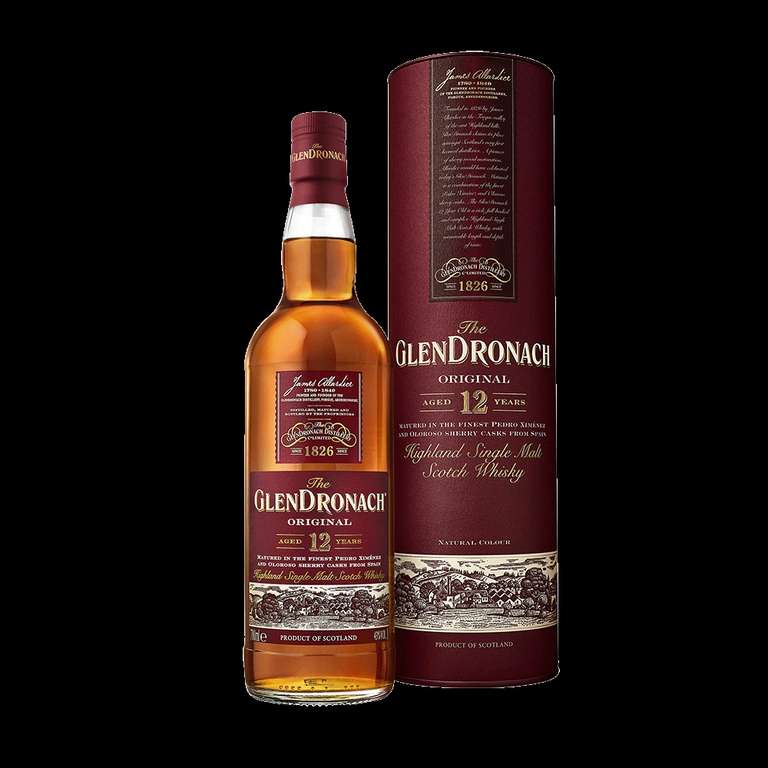 The GlenDronach Original Aged 12 Years Single Malt Scotch Whisky 43% ABV 70cl