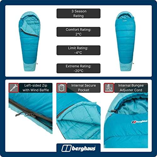 Berghaus Women's Transition 300W Sleeping Bag with Compression Bag - £36.90 Sold & Dispatched By Blacks @ Amazon