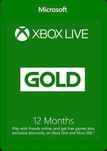 Xbox Live Gold 12 Months (Turkey, VPN Required)