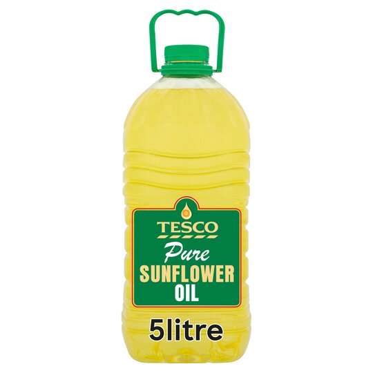 Tesco Pure Sunflower Oil 5 Litre £7.50 Clubcard Price @ Tesco