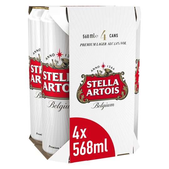 4 x Stella Artois Pint Cans - £4.50 Instore @ Lidl (Bangor, NI)