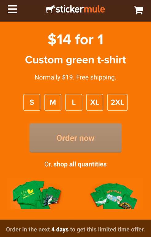 Custom Green T-shirt in celebration of St Paddy's Day