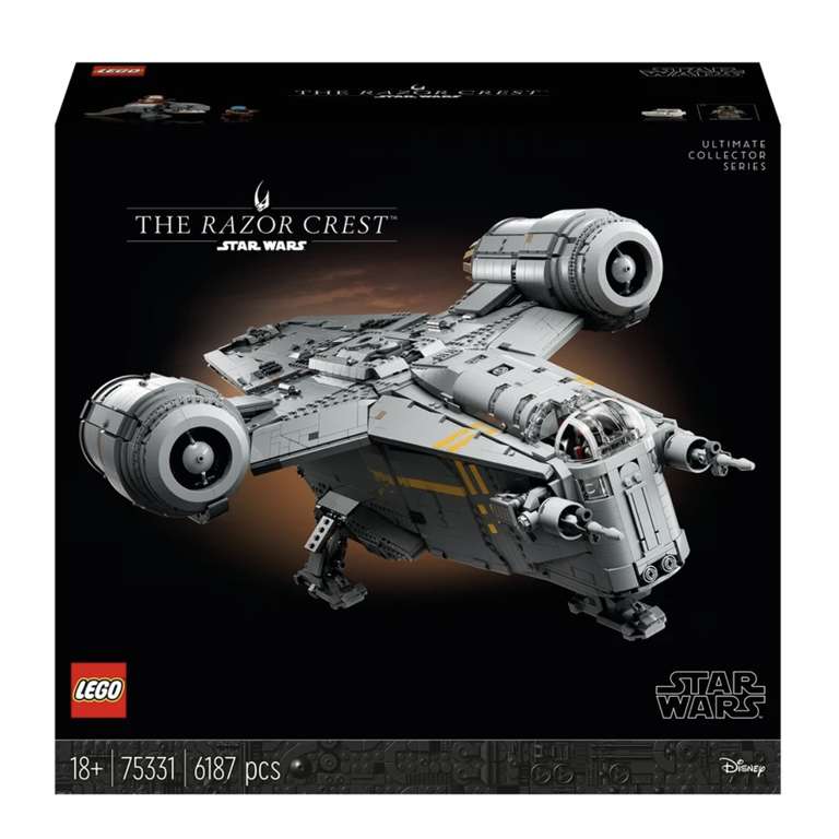 The Razor Crest £419.99 / Mando's N-1 Starfighter £49.99 / Obi-Wan vs Darth Vader £34.99 / Ambush on Ferrix £54.99 via VIP rewards @ Lego