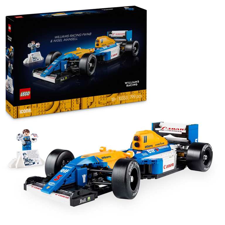 LEGO Icons Williams Racing FW14B & Nigel Mansell 10353