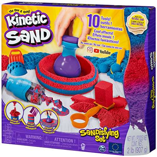 Kinetic Sand, Sandisfying Set with 906 g of Sand and 10 Tools - £6 Free Click & Collect @ The Entertainer