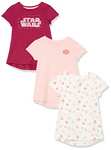 Amazon Essentials Disney | Marvel | Star Wars | Princess Girls' Short-Sleeve T-Shirts, Multipacks 2Yrs £7.36 @ Amazon