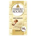Ferrero Rocher Bars 90g (White & Hazelnut / Milk & Hazelnut / Dark & Hazelnut) - £1.60 (Clubcard Price) @ Tesco