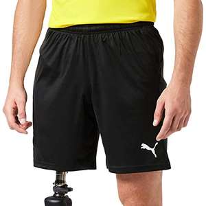 PUMA Men's Liga Shorts Core Training Shorts - Black/White - Sizes S / M / L / XL