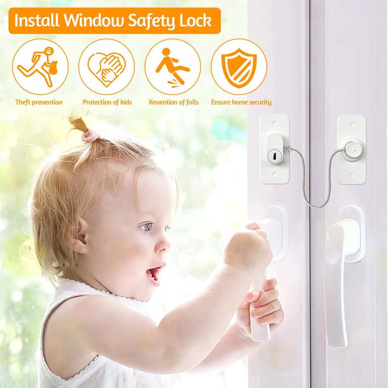 Window Locks for UPVC Windows – 2 Pack £3.96 at Amazon