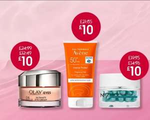 £10 Tuesday - Brands Include Aroma Active Lab, Cetraben, L'Oreal, No7, Olay + More Free Click&Collect on £15 Spend (otherwise £1.50) @ Boots
