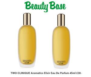 CLINIQUE Aromatics Elixir Eau De Parfum 45ml Spray 2 for £38 with code + Free Mainland UK Delivery