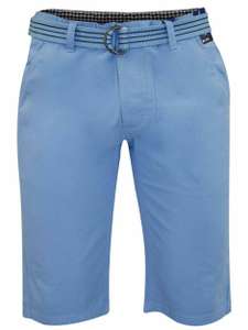 Mens Chino Shorts in Blue, Size 28