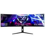X= XEXUL49 1440p 49" DQHD Ultrawide Nano IPS 144Hz Curved Gaming Monitor