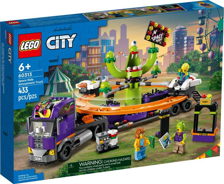 LEGO City 60313 Space Ride Amusement Truck - £21 (Clubcard Price) @ Tesco