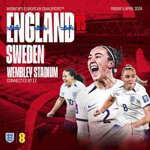 BLC Holders - Women's European Qualifier: England v Sweden - Max 4 tickets per holder - Just pay £1.50 booking fee