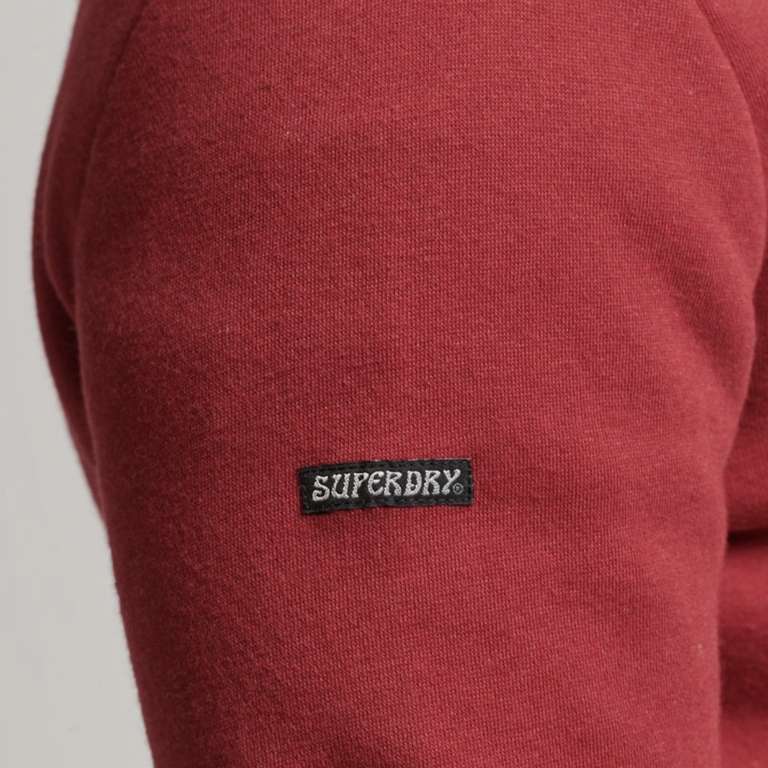 Superdry Mens Venue Tonal Red Hoodie (Sizes S-XXL) - £16 With Code + Free Delivery @ Superdry Outlet / eBay