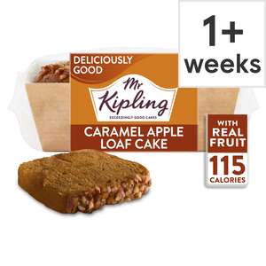 Mr Kipling Caramel Apple Loaf Cake 210G £1.75 Clubcard Price @ Tesco