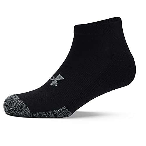 Under Armour Unisex UA Heatgear Locut, Breathable Trainer Socks, Cushioned Low Cut, 3 Pairs (Black) - £3.50 @ Amazon