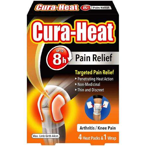 Cura-heat Arthritis Pain for Knee 4 Heat packs and 1 Wrap - £2.50 @ Amazon
