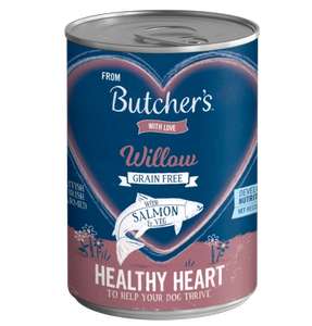 Free Personalised Tinned 1x390g or Foil Trays 2x150g Of Dog Food By Butchers Pet Care